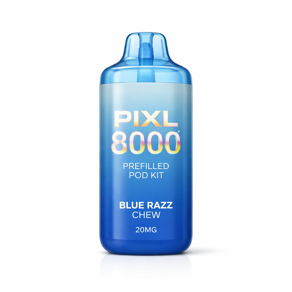PIXL 8000 PREFILLED POD KIT BLUE RAZZ CHEW / 20MG
