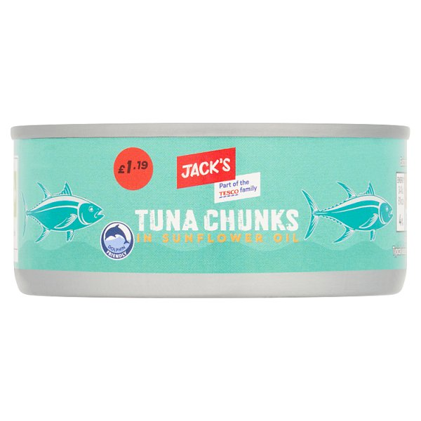 JACK'S TUNA CHUNKS IN SUNFLOWER OIL 145G