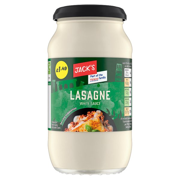 JACK'S LASAGNE WHITE SAUCE 440G