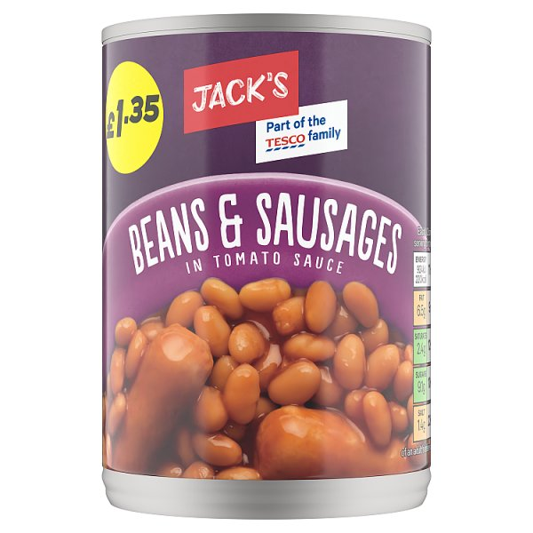 JACKS BEANS/SAUSAGES PM135 395G