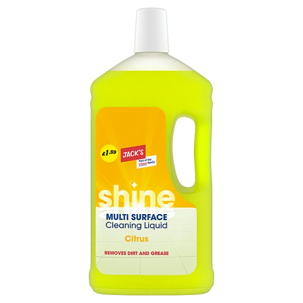 JACK'S SHINE CITRUS MULTI SURFACE CLEANING LIQUID 1 LITRE