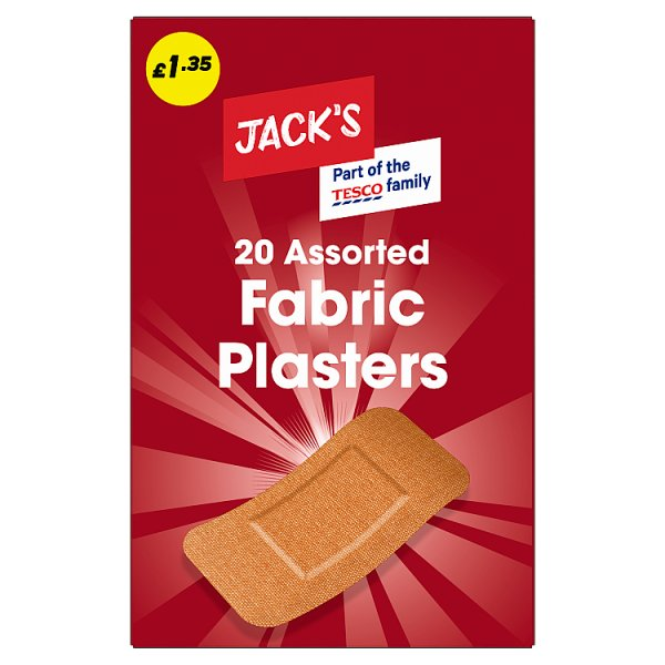 JACK'S 20 ASSORTED FABRIC PLASTER