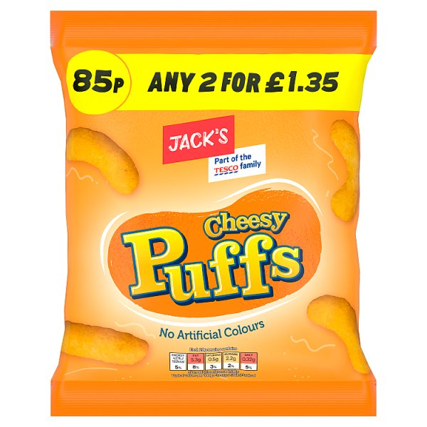 JACKS CHEESY PUFFS 85