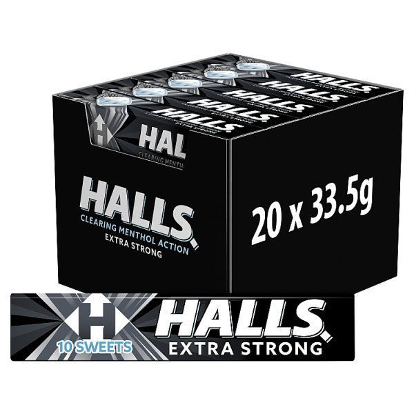 HALLS EXTRA STRONG LOZENGES ROLL 33.5G