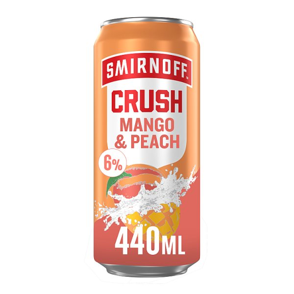 SMIRNOFF CRUSH MANGO & PEACH 440ML