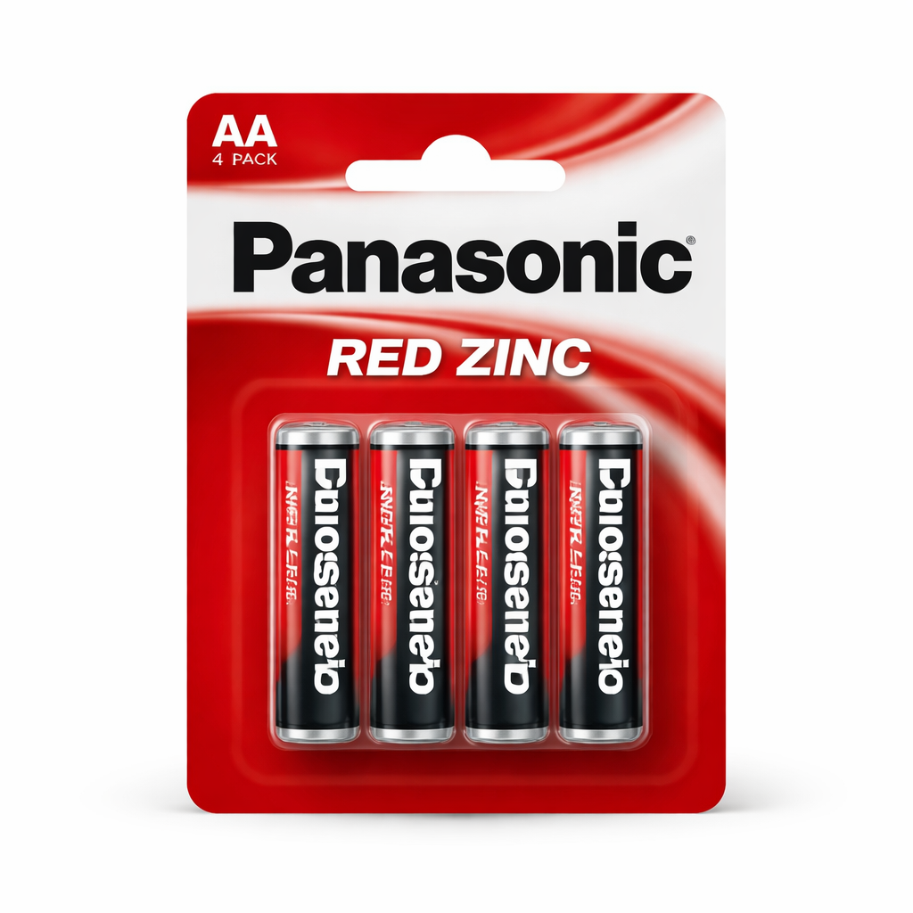 PANASONIC RED ZINC BAT AA 4PK