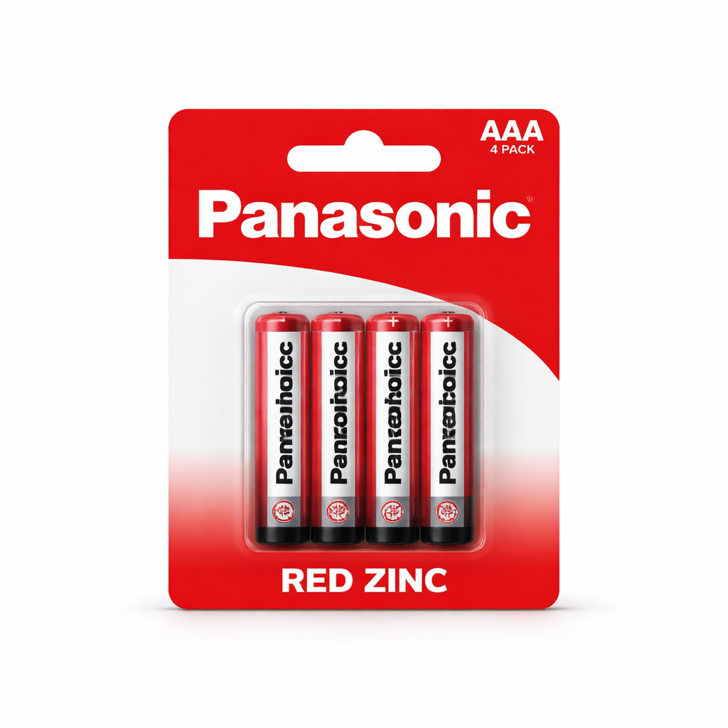 PANASONICRED ZINC BAT AAA 4PK