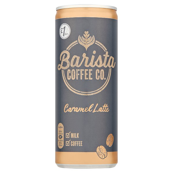 BARISTA COFFEE CO. CARAMEL LATTE 250ML RRP £1