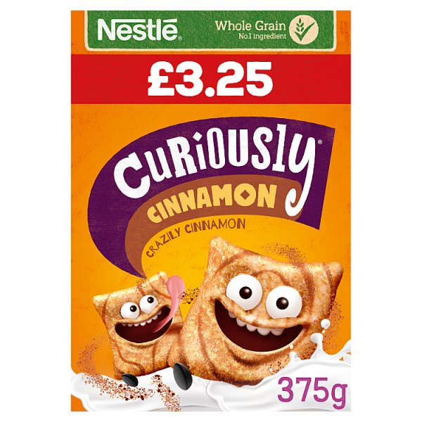 NESTL CURIOUSLY CINNAMON CEREAL 375G