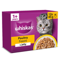 WHISKAS POUCH POULTRY FEAST 12X85G