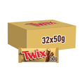 TWIX CARAMEL & MILK CHOCOLATE FINGERS BISCUIT SNACK BAR 50G