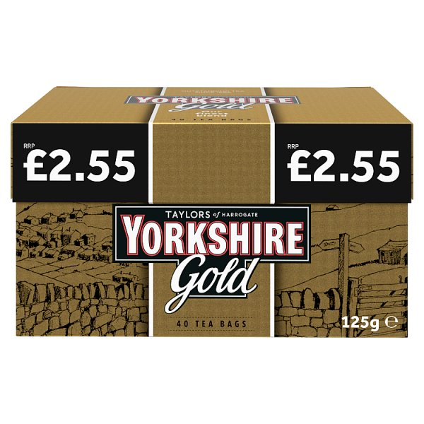 YORKSHIRE GOLD TEABAGS PM255 40PK