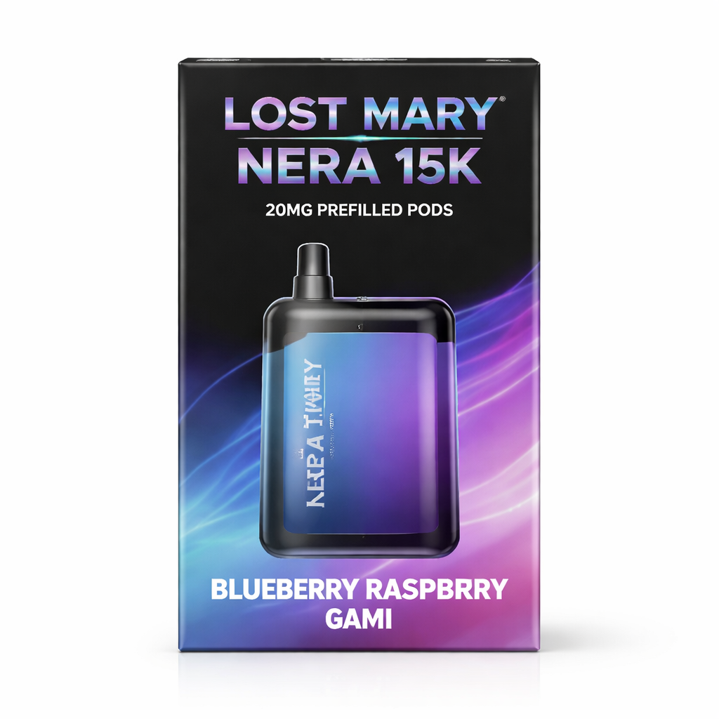 LOST MARY NERA 15K 20MG PREFILLED PODS BLUEBERRY RASPBERRY GAMI / 20MG