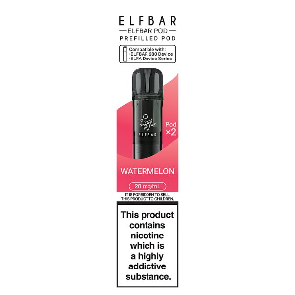 ELFBAR POD PREFILLED POD WATERMELON 20MG/ML