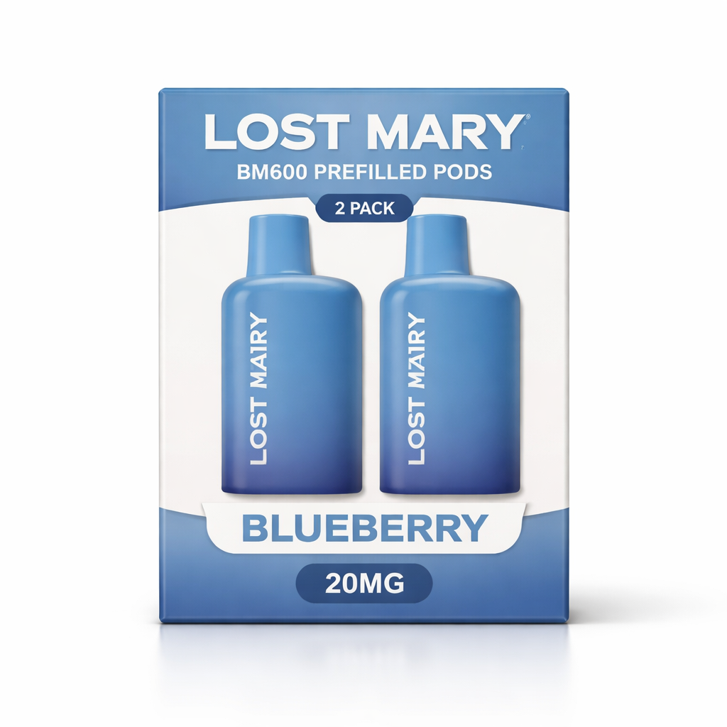 LOST MARY BM600 PREFILLED PODS 2 PACK BLUEBERRY / 20MG
