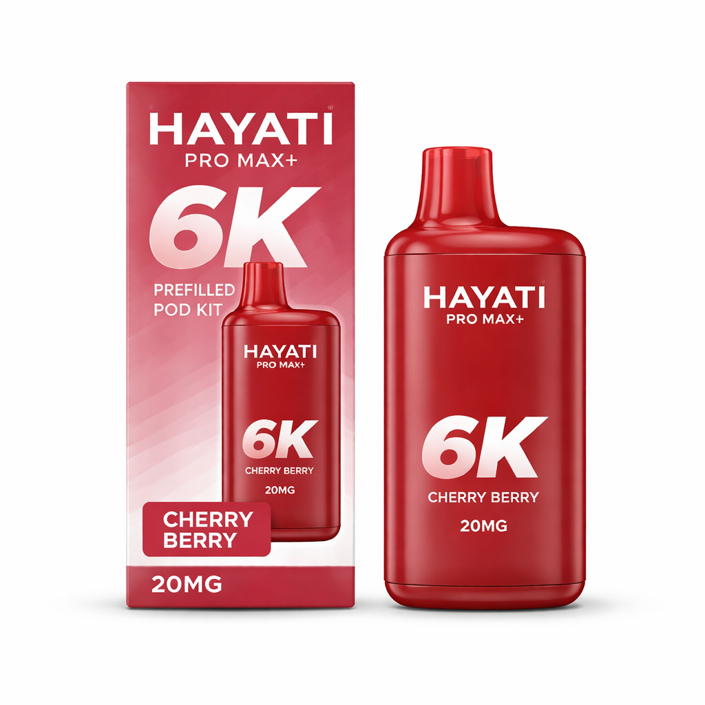 HAYATI PRO MAX+ 6K PREFILLED POD KIT CHERRY BERRY / 20MG