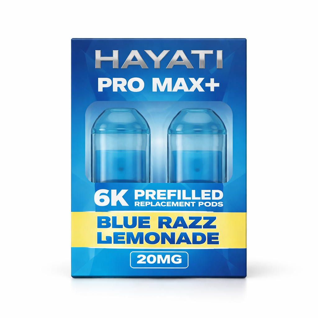 HAYATI PRO MAX+ 6K PREFILLED REPLACEMENT PODS BLUE RAZZ LEMONADE / 20MG