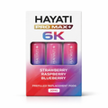 HAYATI PRO MAX+ 6K PREFILLED REPLACEMENT PODS STRAWBERRY RASPBERRY BLUEBERRY / 20MG