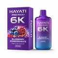 HAYATI PRO MAX+ 6K PREFILLED POD KIT BLUEBERRY POMEGRANATE / 20MG