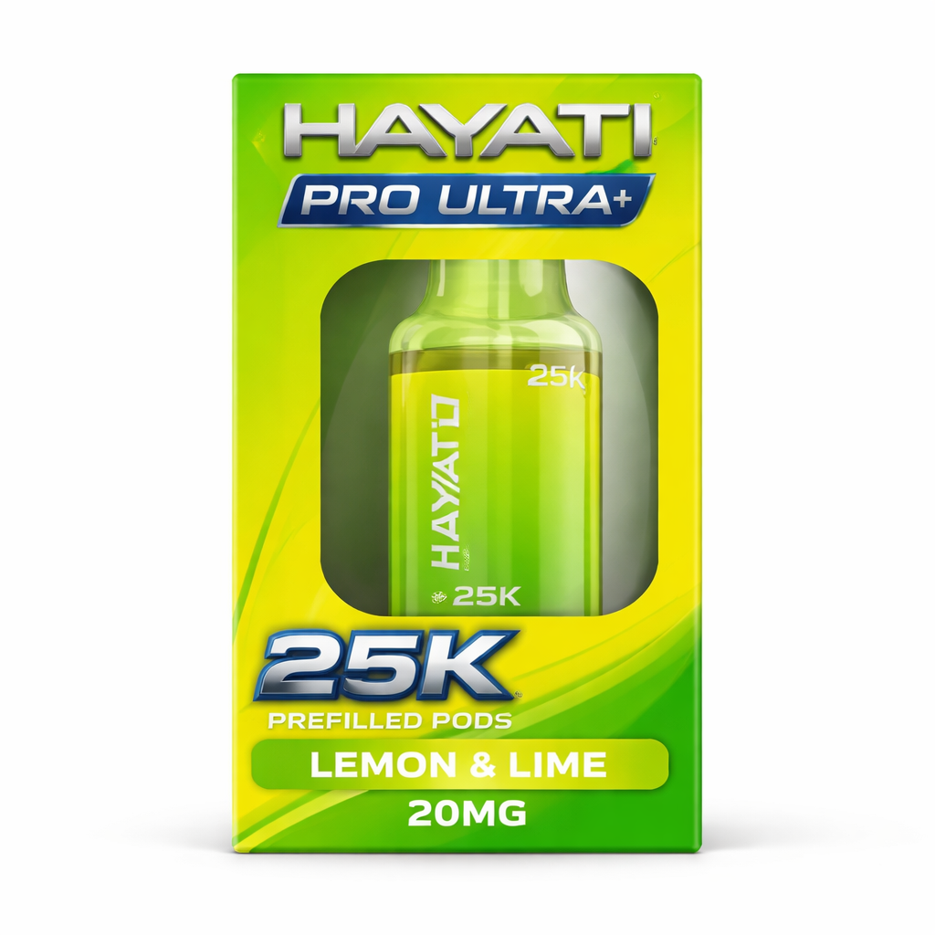 HAYATI PRO ULTRA+ 25K PREFILLED PODS LEMON & LIME / 20MG