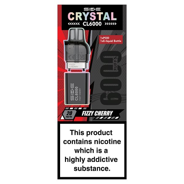 SKE CRYSTAL CL6000 FIZZY CHERRY 20MG/ML