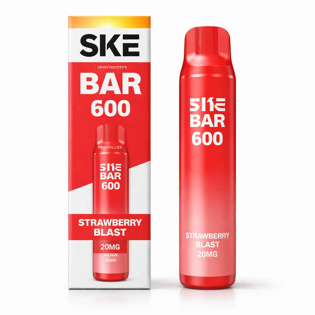 SKE BAR 600 PREFILLED POD KIT STRAWBERRY BLAST / 20MG