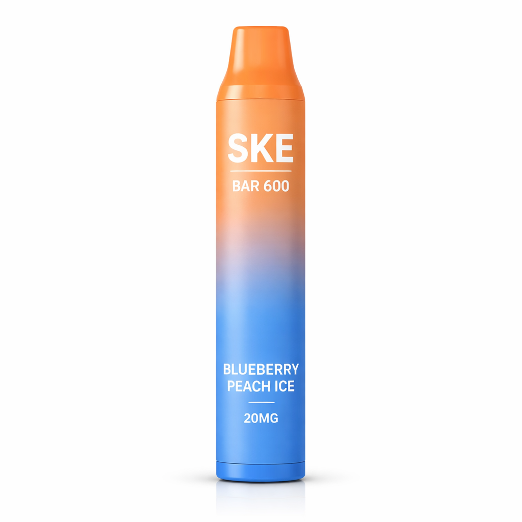 SKE BAR 600 PREFILLED POD KIT BLUEBERRY PEACH ICE / 20MG