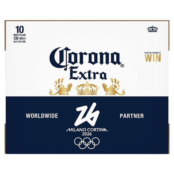 CORONA EXTRA PREMIUM LAGER BEER BOTTLES 10X330ML