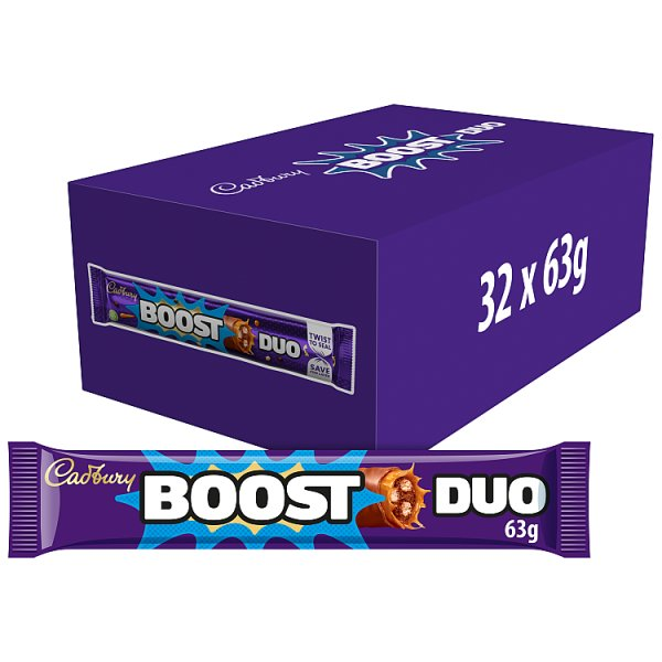 CADBURY BOOST DUO CHOCOLATE BAR 63G