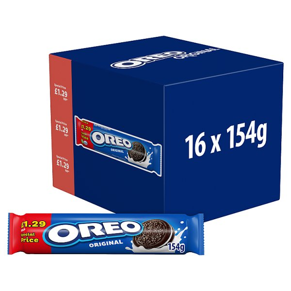 OREO ORIGINAL SANDWICH BISCUITS £1.29 PMP 154G