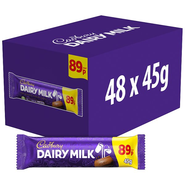 CADBURY DAIRY MILK CHOCOLATE BAR 45G