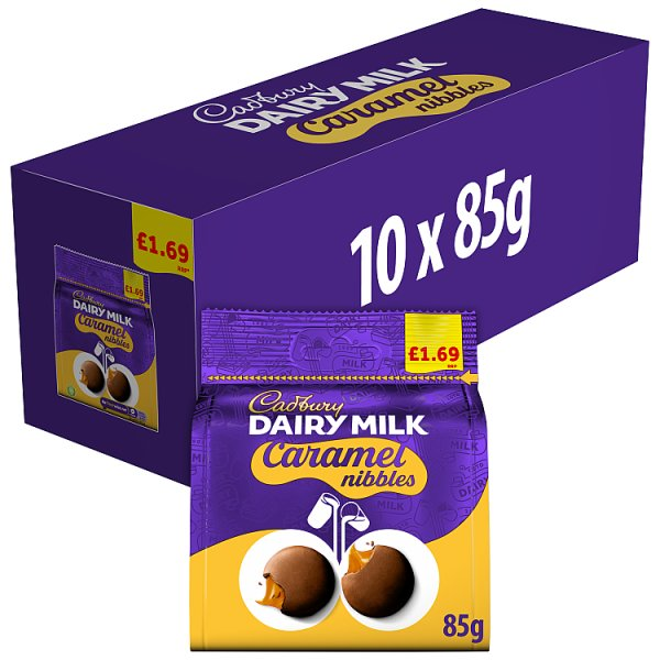 CADBURY DAIRY MILK CARAMEL NIBBLES CHOCOLATE 85G
