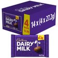 CADBURY DAIRY MILK CHOCOLATE BAR 4 PACK MULTIPACK £1.99 PMP 108.8G