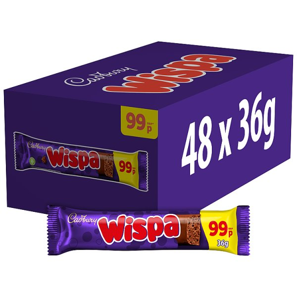 CADBURY WISPA CHOCOLATE BAR 36G 99