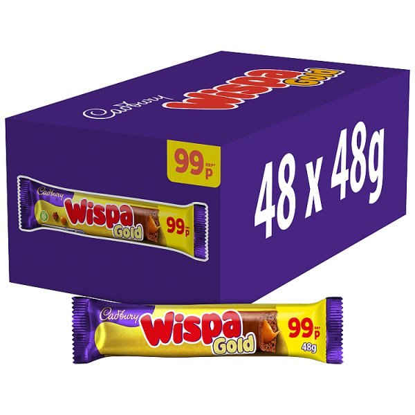 CADBURY WISPA GOLD 99P PMP CHOCOLATE BAR 48 G