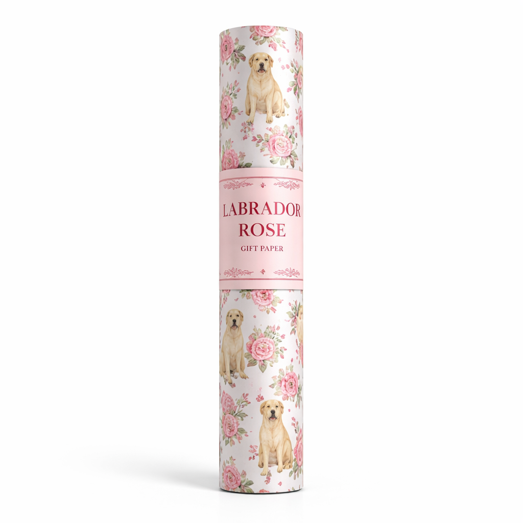 LABRADOR ROSE GIFT PAPER