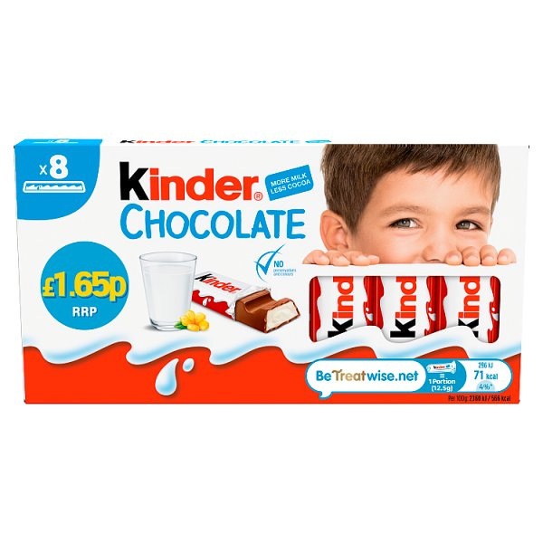 KINDER CHOCOLATE PM165 T8 100G
