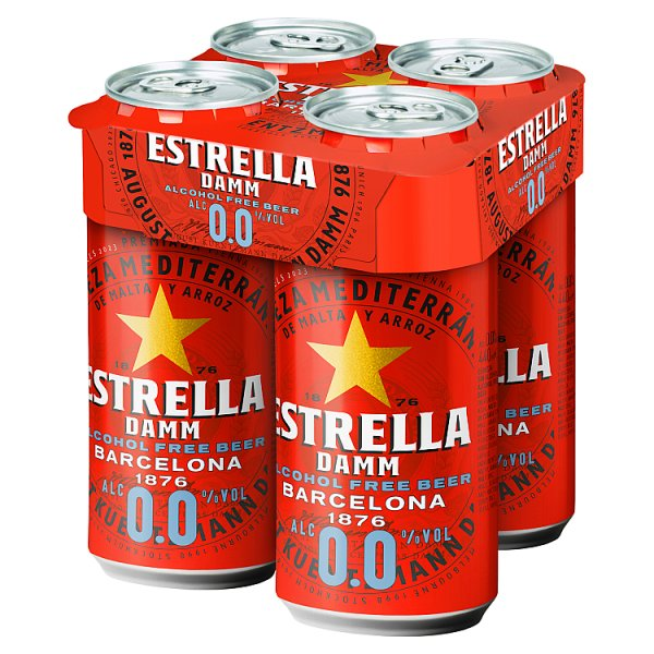 ESTRELLA DAMM BARCELONA ALCOHOL FREE BEER 440ML