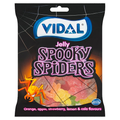 VIDAL JELLY SPOOKY SPIDERS ORANGE, APPLE, STRAWBERRY, LEMON & COLA FLAVOURS 150G