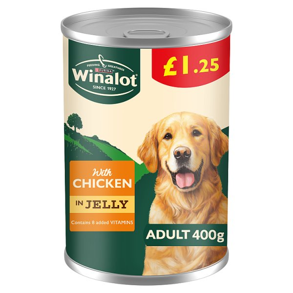 WINALOT CLASSICS MIXED IN JELLY CHICKEN WET DOG FOOD 400G PMP