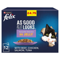 FELIX AS GOOD AS IT LOOKS FAVOURITES SELECTION IN JELLY 12 X 85G (1.02 KG)