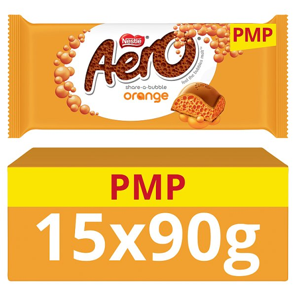 AERO ORANGE CHOCOLATE SHARING BAR 90G PMP £1.65