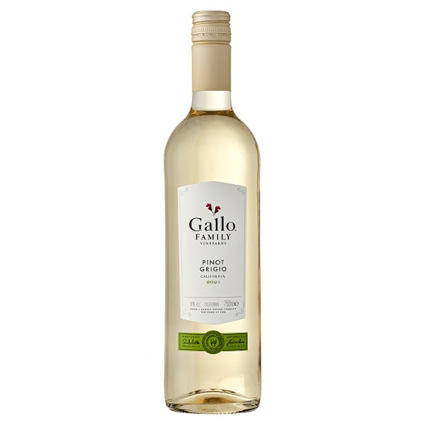 GALLO FAMILY VINEYARDS PINOT GRIGIO WHITE WINE 750ML