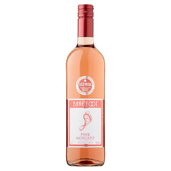 BAREFOOT PINK MOSCATO ROS WINE 750ML