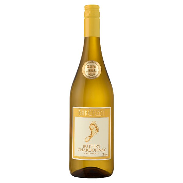 BAREFOOT BUTTERY CHARDONNAY WHITE WINE 750ML