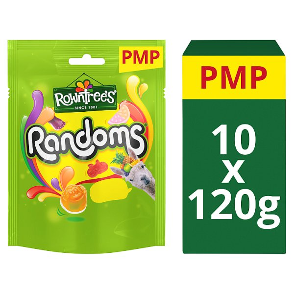 ROWNTREE'S RANDOMS SWEETS SHARING BAG 120G PMP £1.25