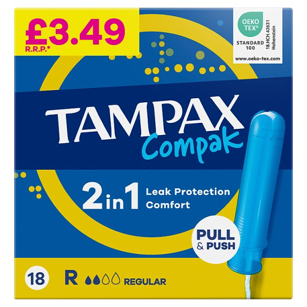 TAMPAX TAMPONS REGULAR PM349 18S
