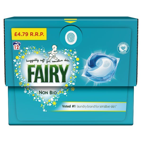 FAIRY NON BIO PODS FOR SENSITIVE SKIN, 12 WASHES