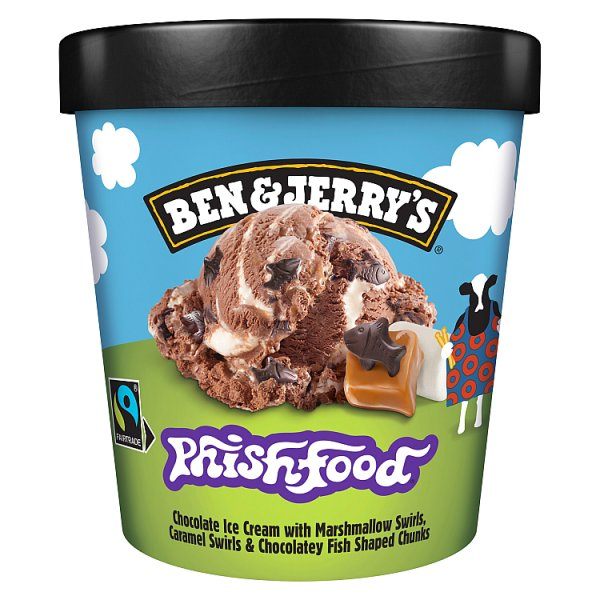 BEN & JERRY'S ICE CREAM PHISH FOOD 465 ML