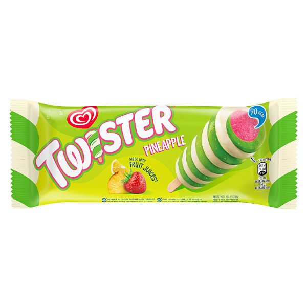 HEARTBRAND TWISTER ICE LOLLY PINEAPPLE 80 ML